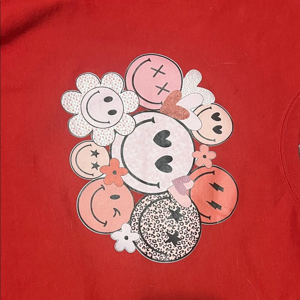 Gildan Red Heavy Blend Crewneck Sweatshirt - Picture 3 of 4